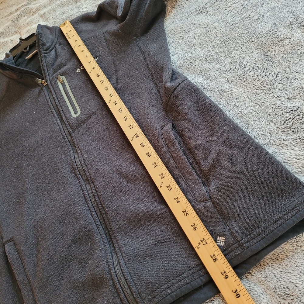Columbia Mens Jacket Large Black Altitude Aspect Full Zip Fleece Outdoors 17142x - Picture 11 of 13